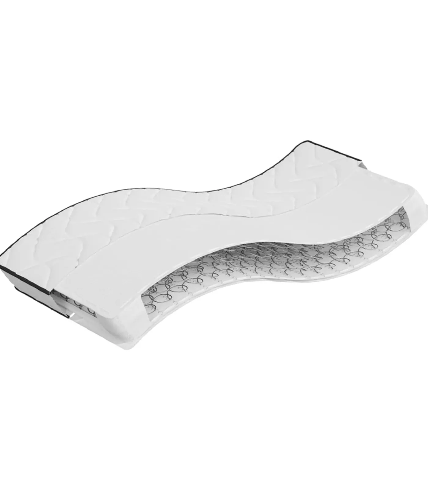 Binnenveringmatras middelhard 90x190 cm Single Size Matrasbeschermer