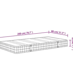 Sale Binnenveringmatras middelhard 80x200 cm Matrasbeschermer