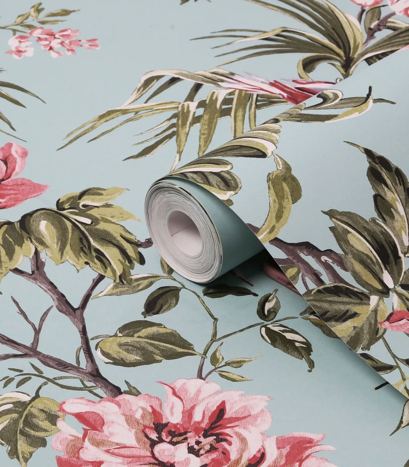 Sale Birds & Blooms Blauw 10mx52cm Wanddecoratie