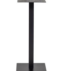 Outlet Bistro Vierkante Bartafel Poot Metaal Zwart 105X50x50 Cm Tafels