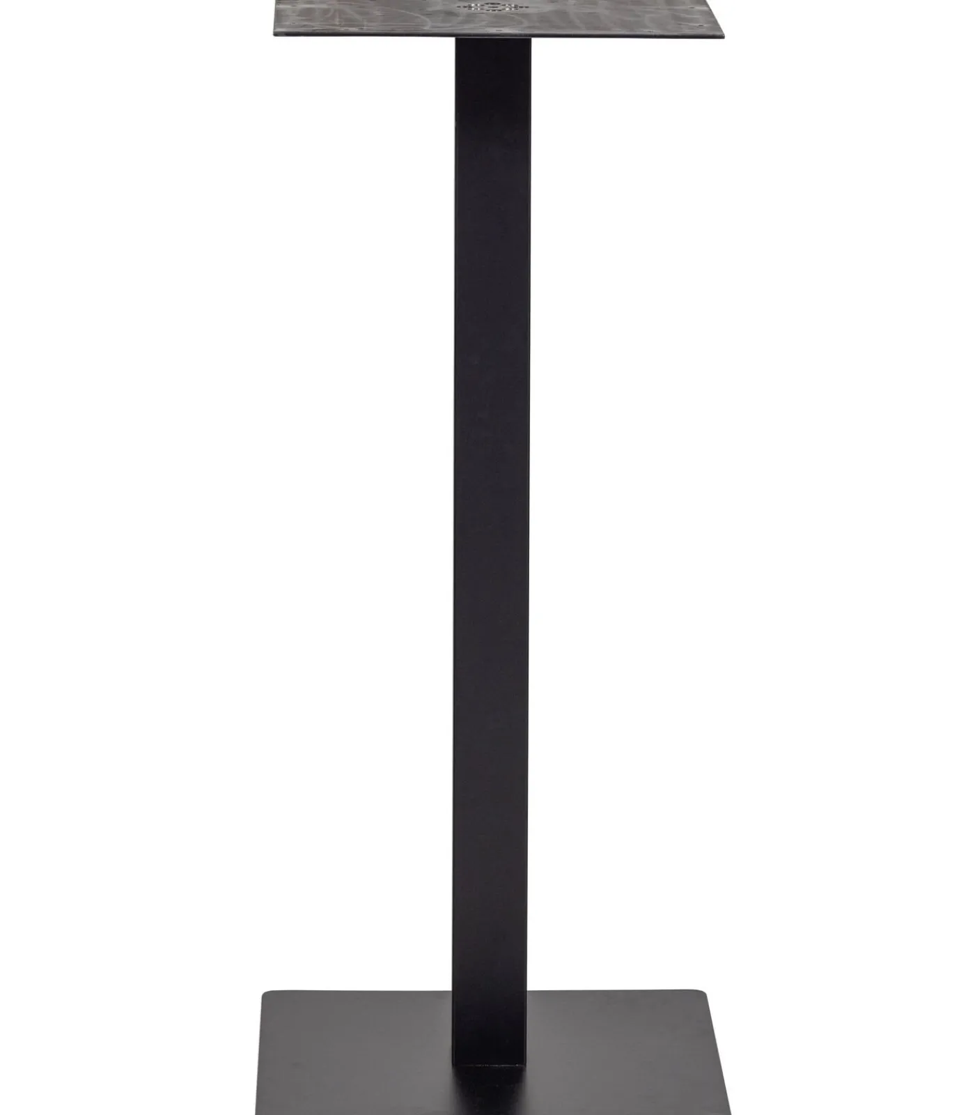 Outlet Bistro Vierkante Bartafel Poot Metaal Zwart 105X50x50 Cm Tafels