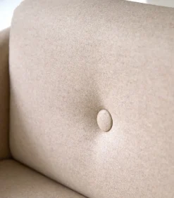 Best Bjorn - Fauteuil in massief eiken en ecru stof Zetels