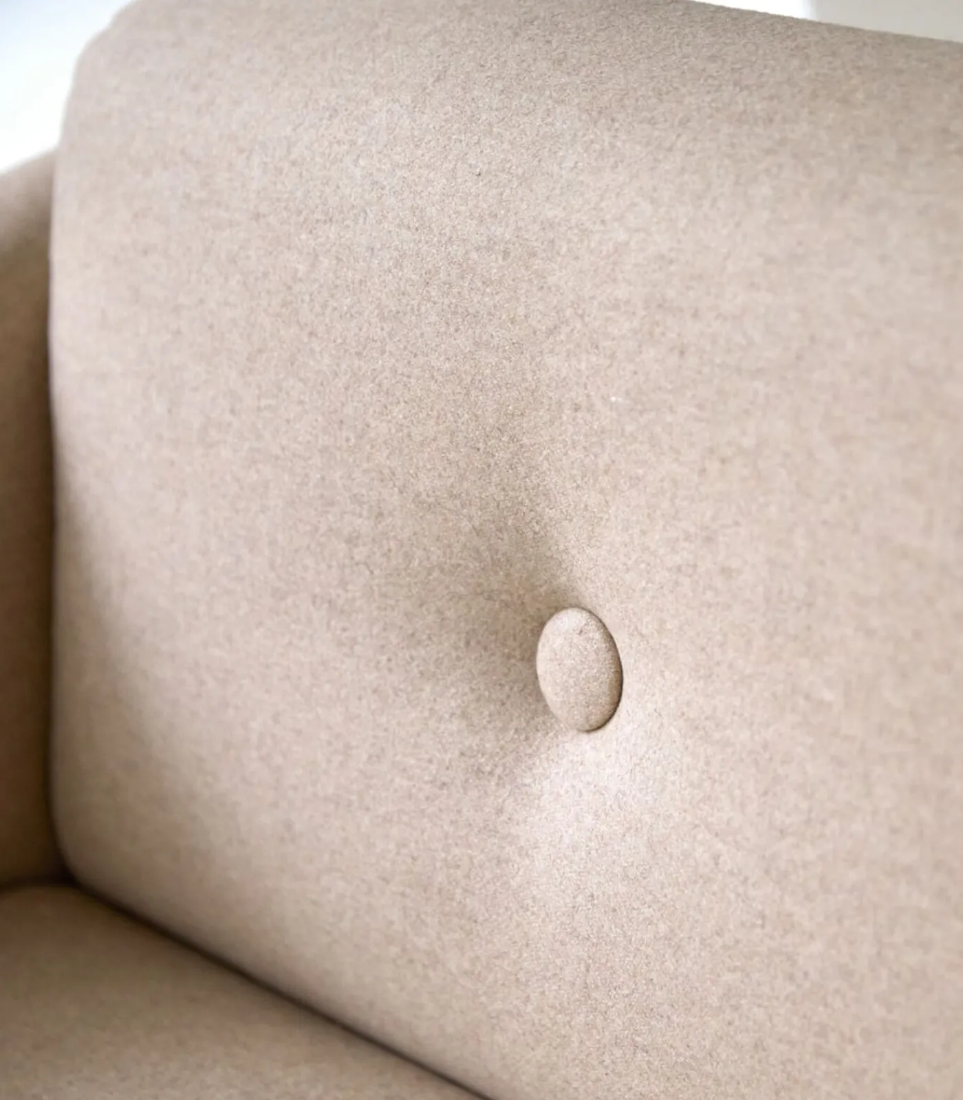 Best Bjorn - Fauteuil in massief eiken en ecru stof Zetels