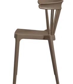 New Bliss Tuinstoelen - Plant Fiber - Bruin Melange - Set van 6 Tuinmeubelen