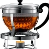 Online Theeset Chambord 1.3 Liter (Theepot + Filter en Rechaud) Koffie & Thee Maken
