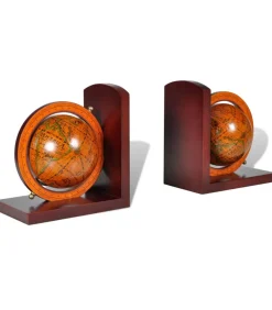 Online Boekensteunen 2 st globe Decoratie