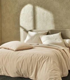 Outlet BOHEME Crème - Laken Perkaal Stonewashed Lakens