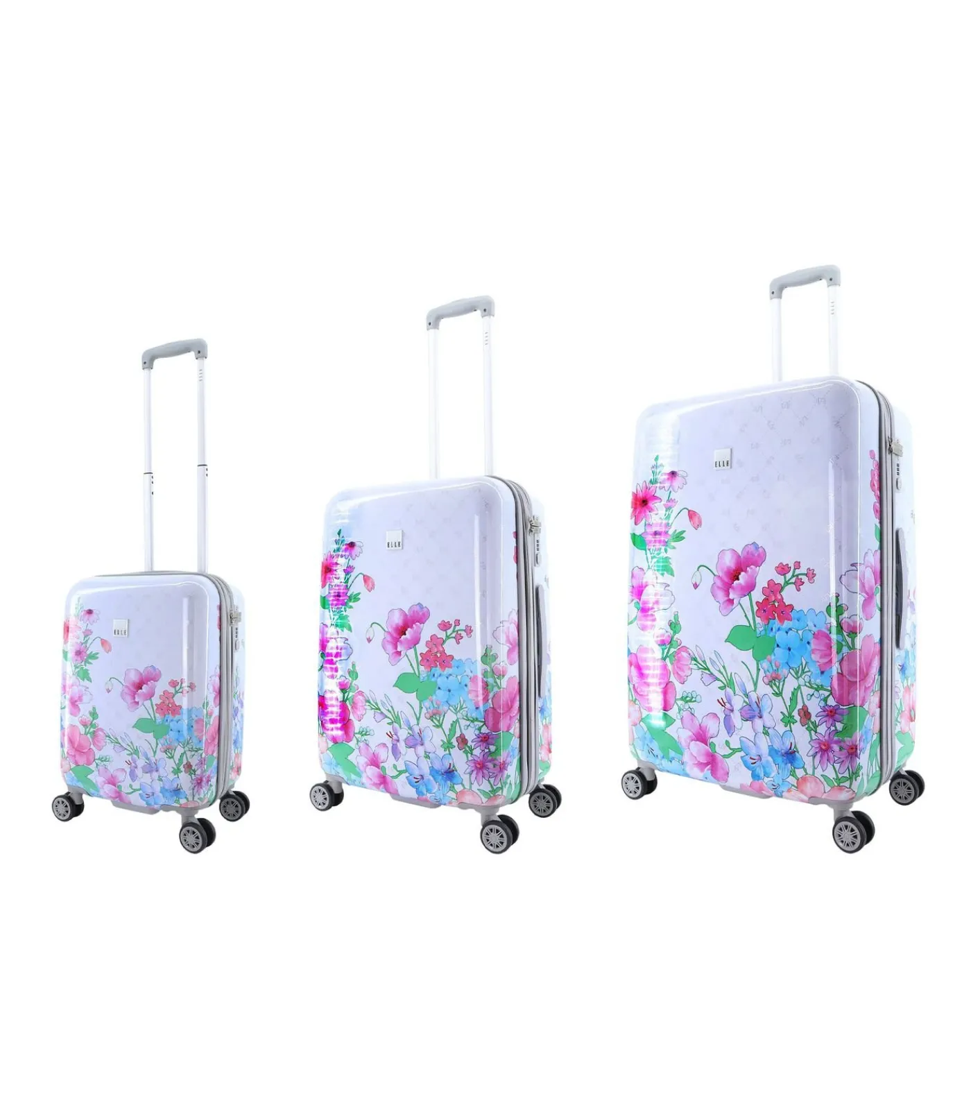 Clearance Bouquet Reiskofferset 55/65/78 cm (S/M/L) 8 wielen Trolleys