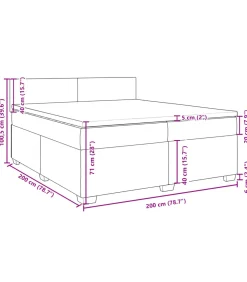 New Boxspring met matras fluweel donkerblauw 200x200 cm Bedden