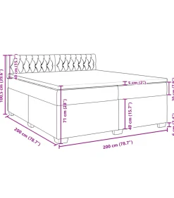 Online Boxspring met matras fluweel donkergroen 200x200 cm Bedden