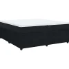 Clearance Boxspring met matras fluweel zwart 200x200 cm Bedden