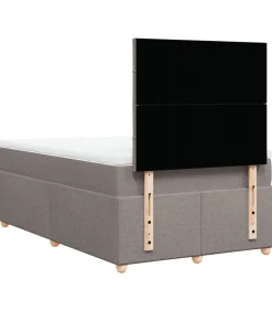 Outlet Boxspring met matras stof taupe 120x190 cm Bedden