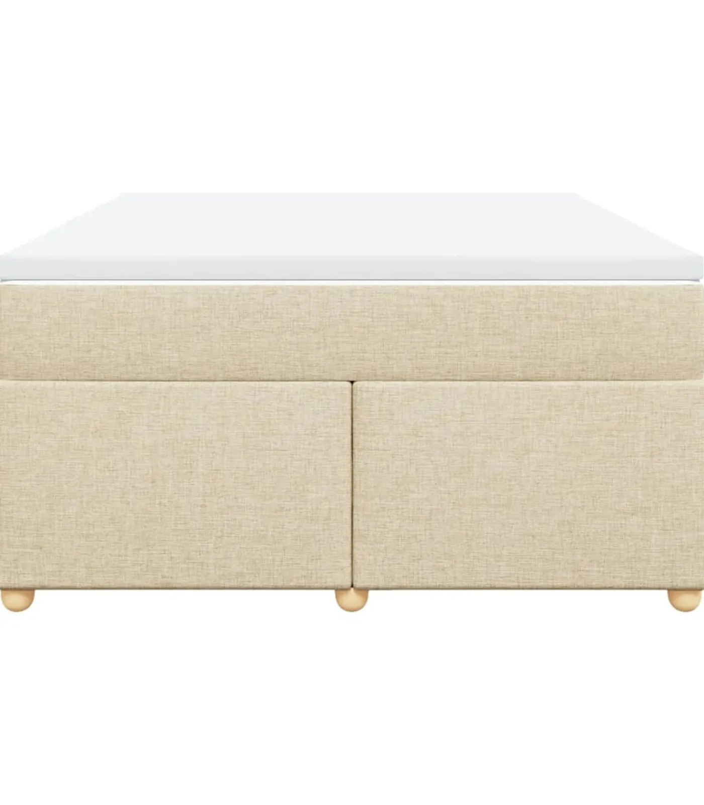 Sale Boxspring met matras stof crèmekleurig 160x200 cm Bedden