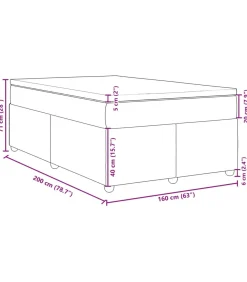 Sale Boxspring met matras stof crèmekleurig 160x200 cm Bedden