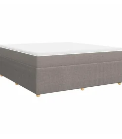 Outlet Boxspring met matras stof taupe 180x200 cm Bedden