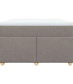 Discount Boxspring met matras stof taupe 120x190 cm Bedden