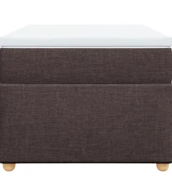 Online Boxspring met matras stof donkerbruin 90x200 cm Bedden