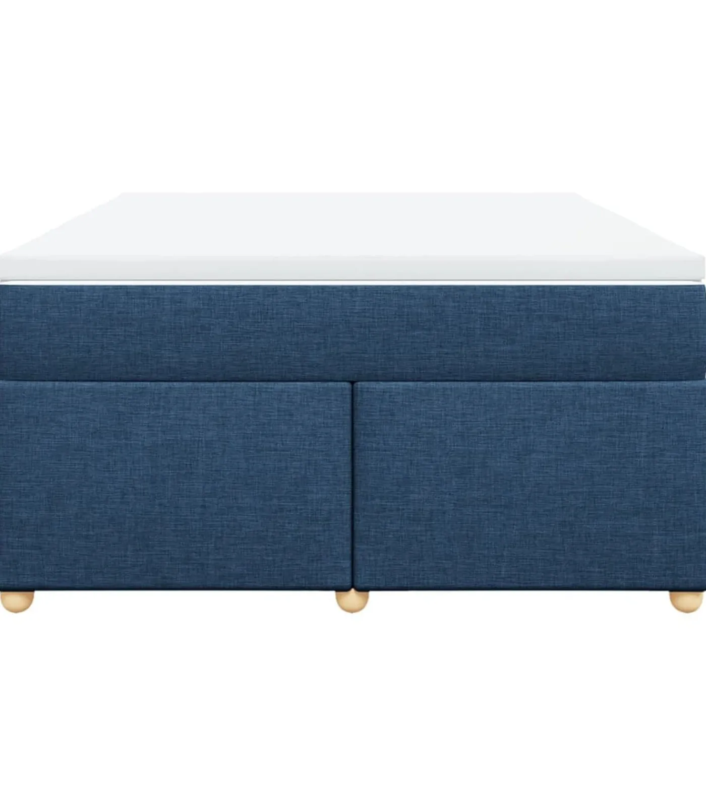 Online Boxspring met matras stof blauw 140x200 cm Bedden
