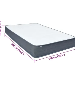 Discount Boxspringmatras 190x140x20 cm medium zacht stof Matrasbeschermer