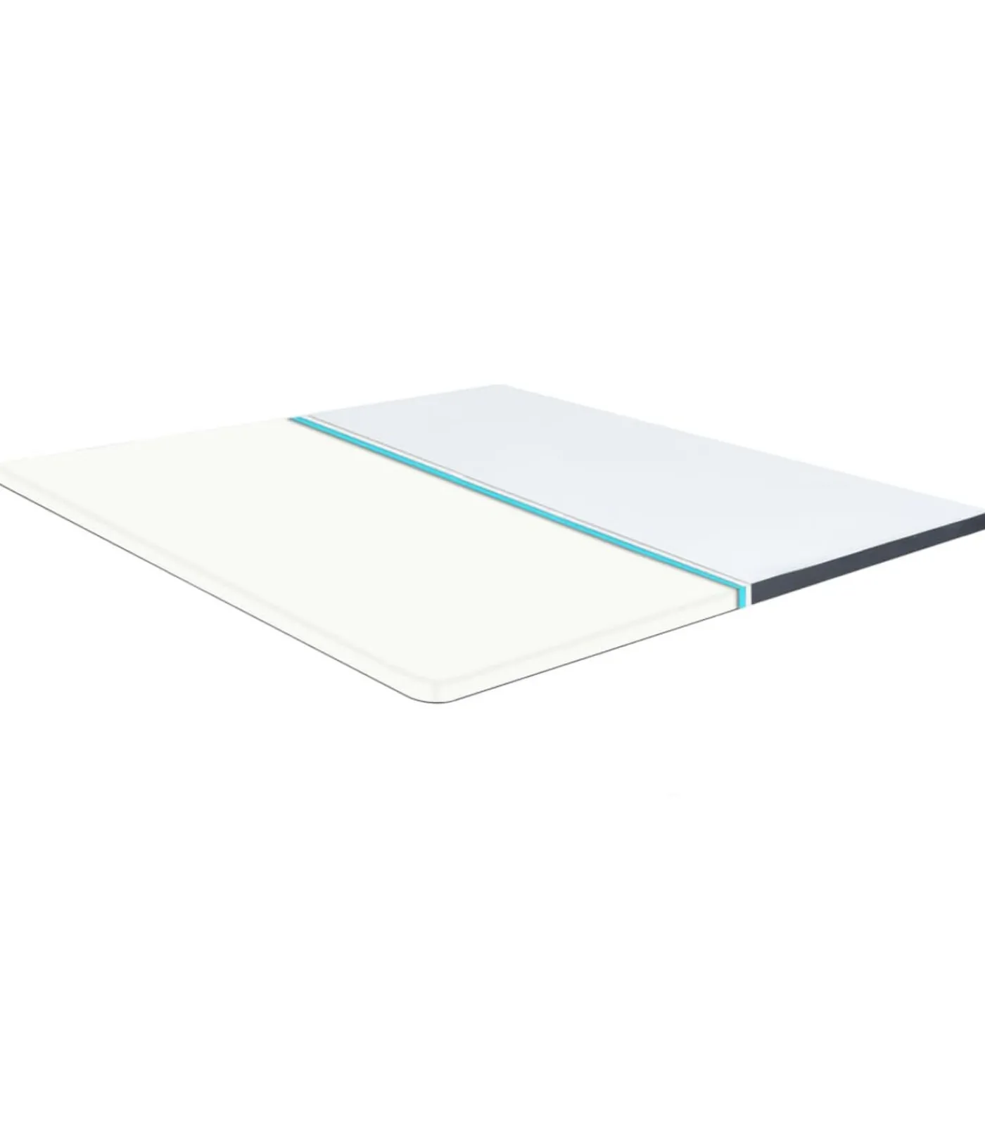 Outlet Boxspringtopmatras 200x180x5 cm medium zacht Matrasbeschermer