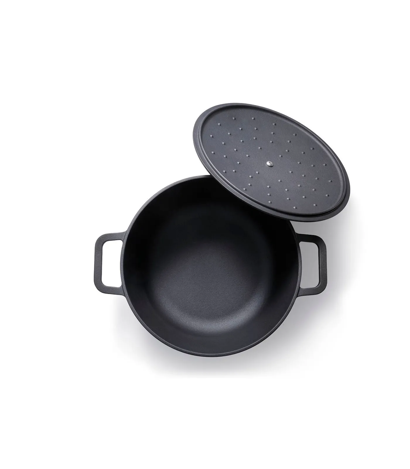 Sale Braadpan Gietijzer 28 cm 5.5 l Cast Iron - alle warmtebronnen - Inductie Potten & Pannen