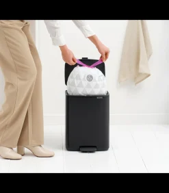 Sale Bo Pedaalemmer, 12 liter, stil sluitend, kunststof binnenemmer - Matt Manden En Bakken