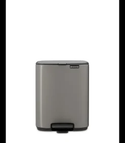 New Bo Pedaalemmer, 7 liter, stil sluitend, kunststof binnenemmer - Platinum Manden En Bakken