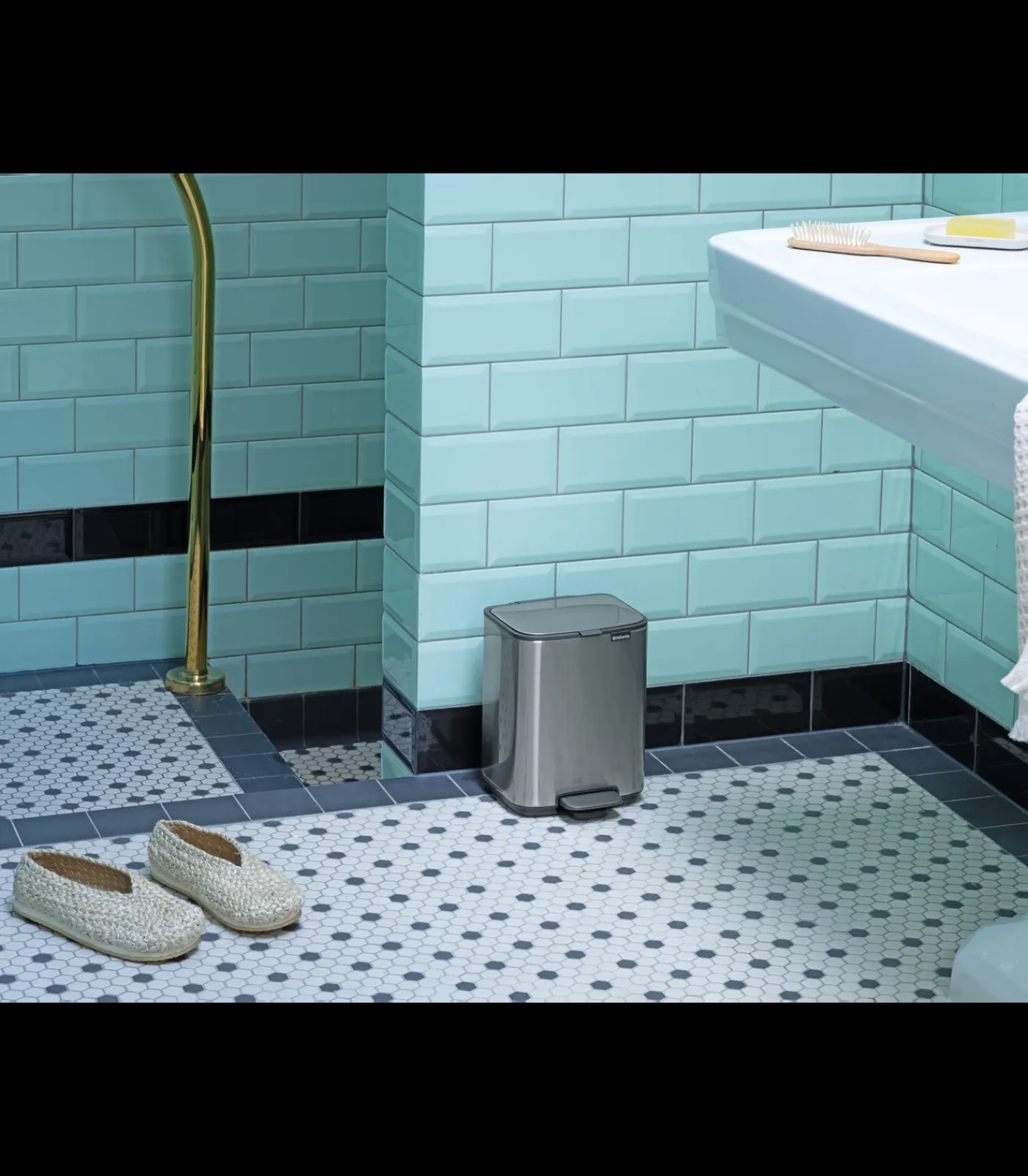 Bo Pedaalemmer, 4 liter, stil sluitend, kunststof binnenemmer - Matt Steel Fingerprint Proof Manden En Bakken