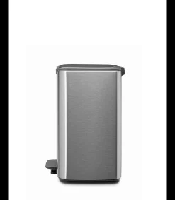 Discount Bo Pedaalemmer, 12 liter, stil sluitend, kunststof binnenemmer - Matt Steel Fingerprint Proof Manden En Bakken