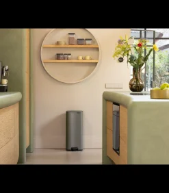 Best Bo Pedaalemmer, 30 liter, stil sluitend, kunststof binnenemmer - Platinum Manden En Bakken