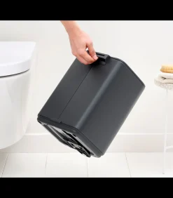 New Bo Pedaalemmer, 7 liter, stil sluitend, kunststof binnenemmer - Mineral Infinite Grey Manden En Bakken