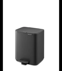 New Bo Pedaalemmer, 7 liter, stil sluitend, kunststof binnenemmer - Mineral Infinite Grey Manden En Bakken