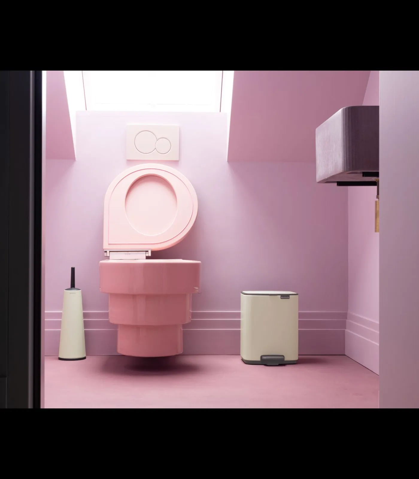 Bo Pedaalemmer, 7 liter, stil sluitend, kunststof binnenemmer - Soft Beige Manden En Bakken