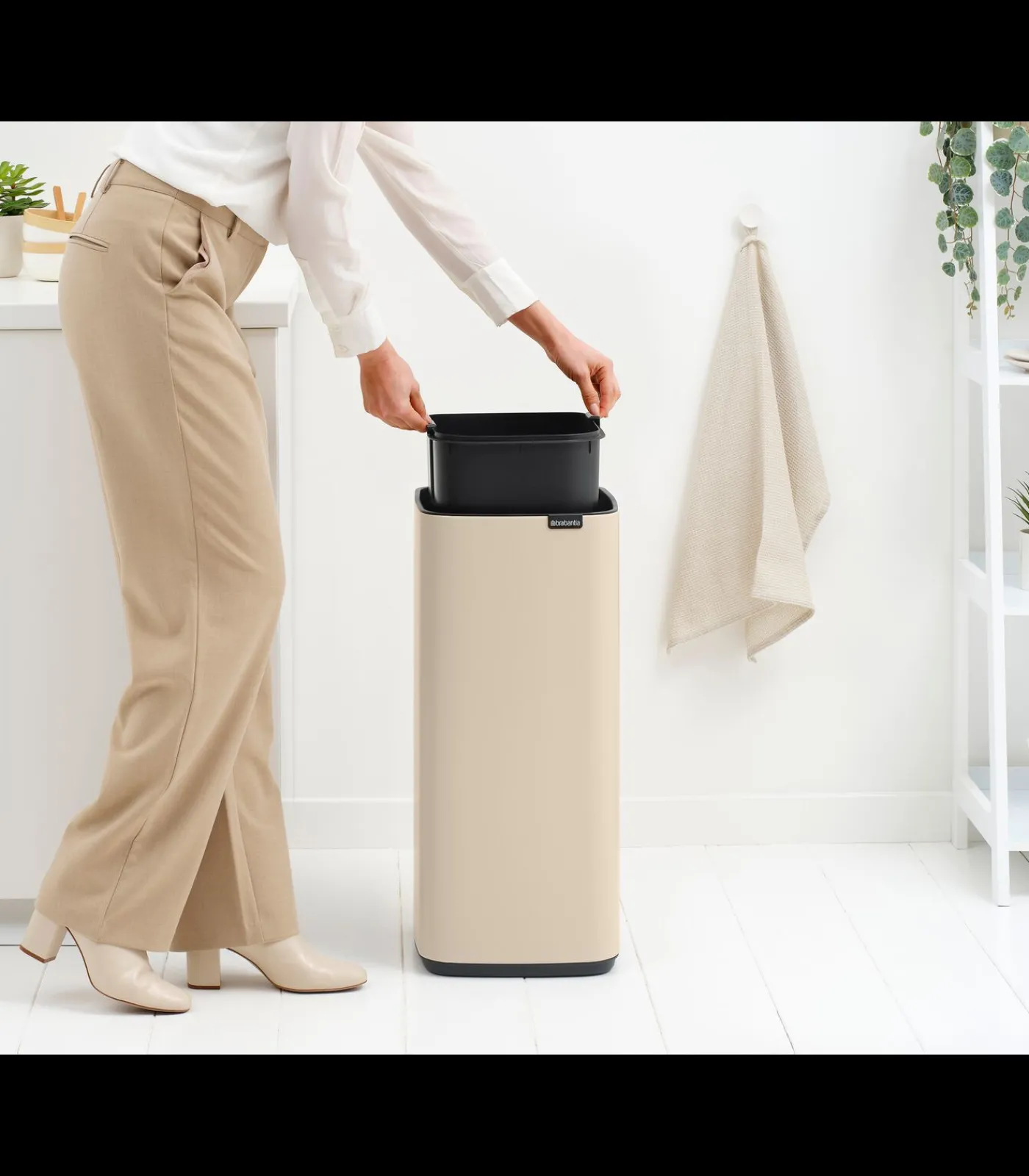 Outlet Bo Touch Bin, 30 liter - Soft Beige Manden En Bakken