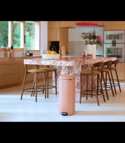 Discount NewIcon Pedaalemmer, 30 liter, kunststof binnenemmer - Warm Copper Manden En Bakken