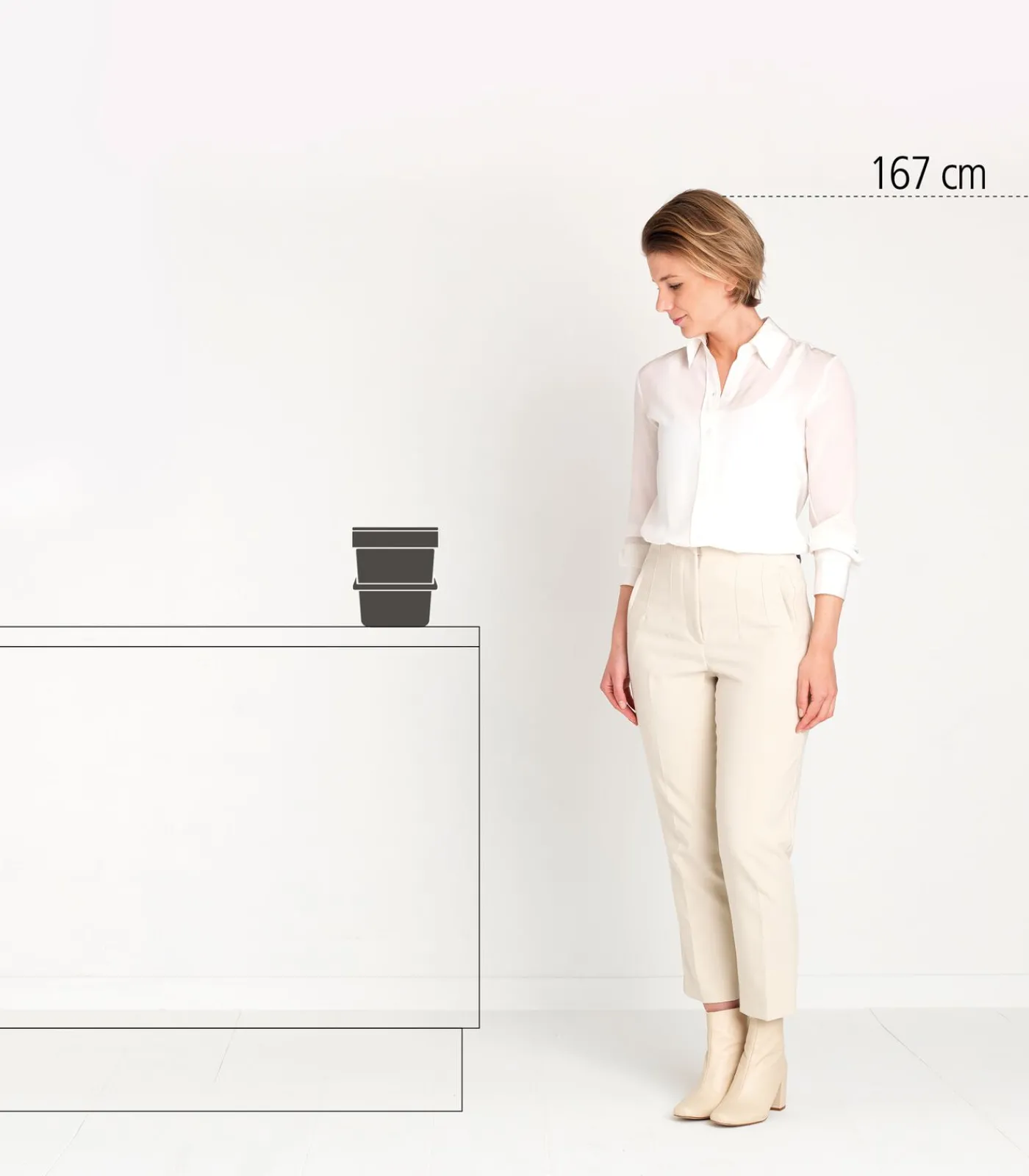 Sort & Go afvalemmer, 6 liter - Grey Manden En Bakken