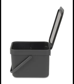 Sort & Go afvalemmer, 6 liter - Grey Manden En Bakken