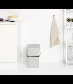 Outlet Sort & Go afvalemmer, 25 liter - Light Grey Manden En Bakken