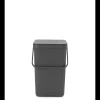 Sort & Go afvalemmer, 25 liter - Grey Manden En Bakken