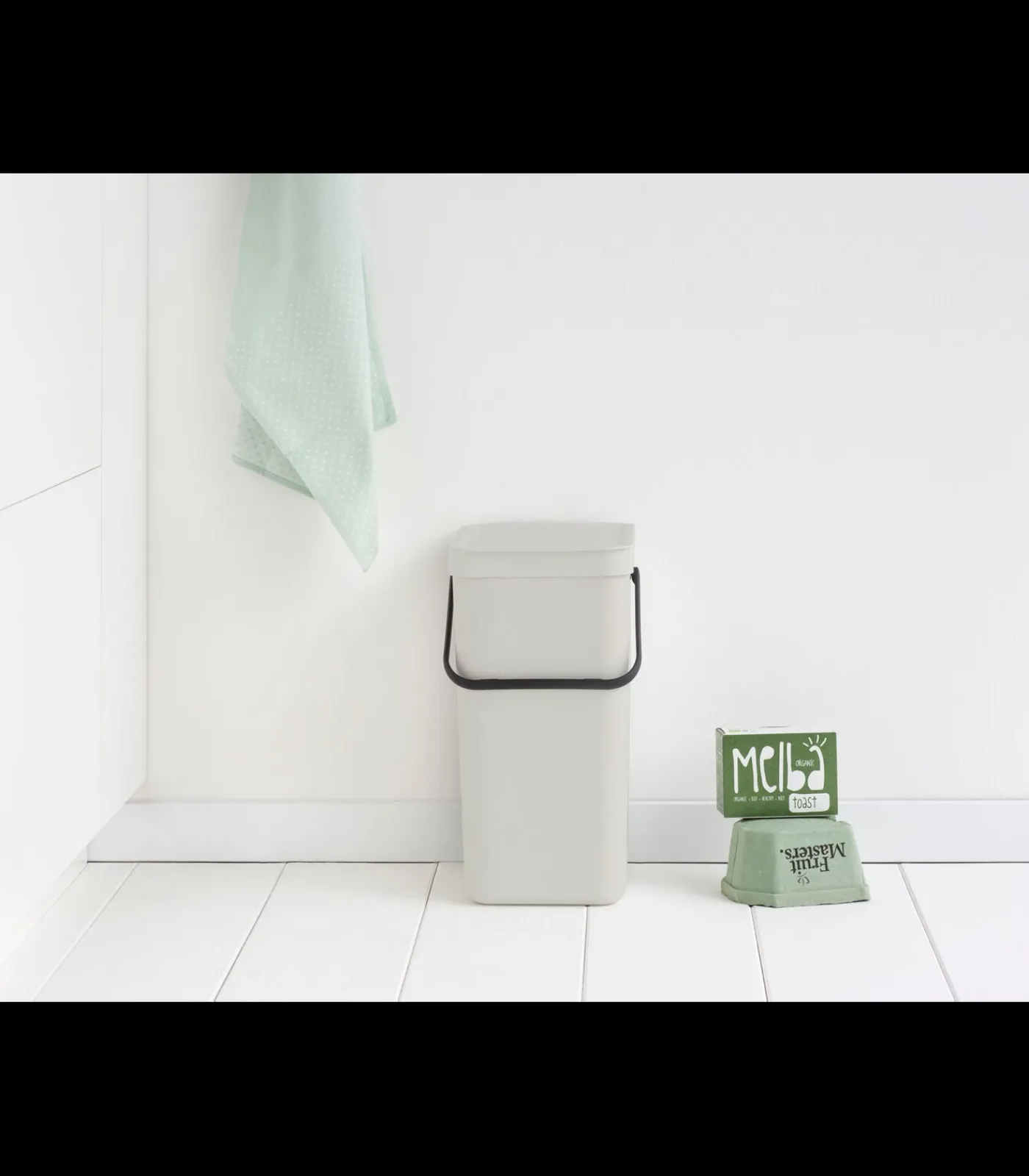 Clearance Sort & Go afvalemmer, 16 liter - Light Grey Manden En Bakken