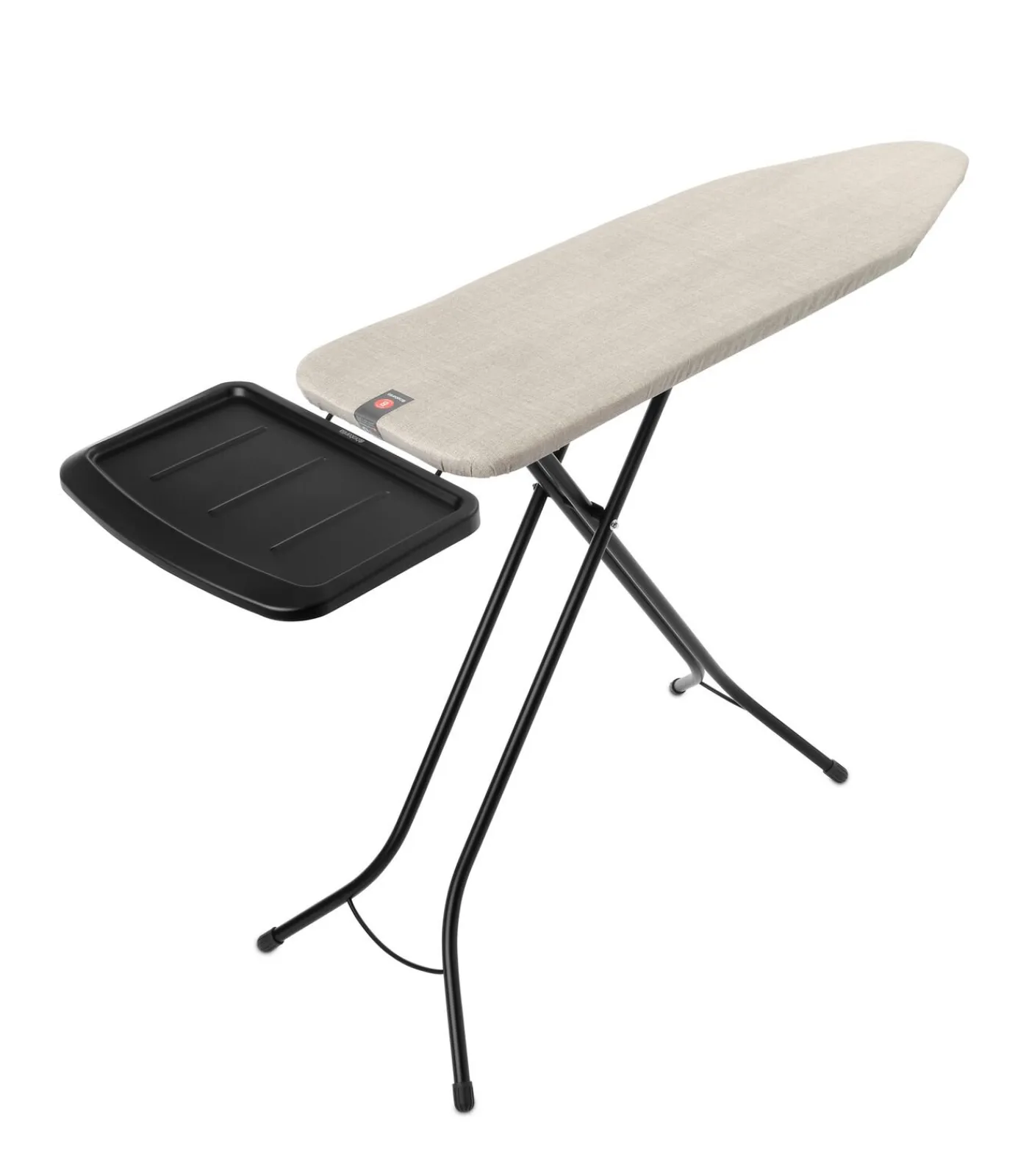 Clearance Strijkplank B, 124x38 cm, solide stoomunithouder - Denim Grey Wassen & Strijken