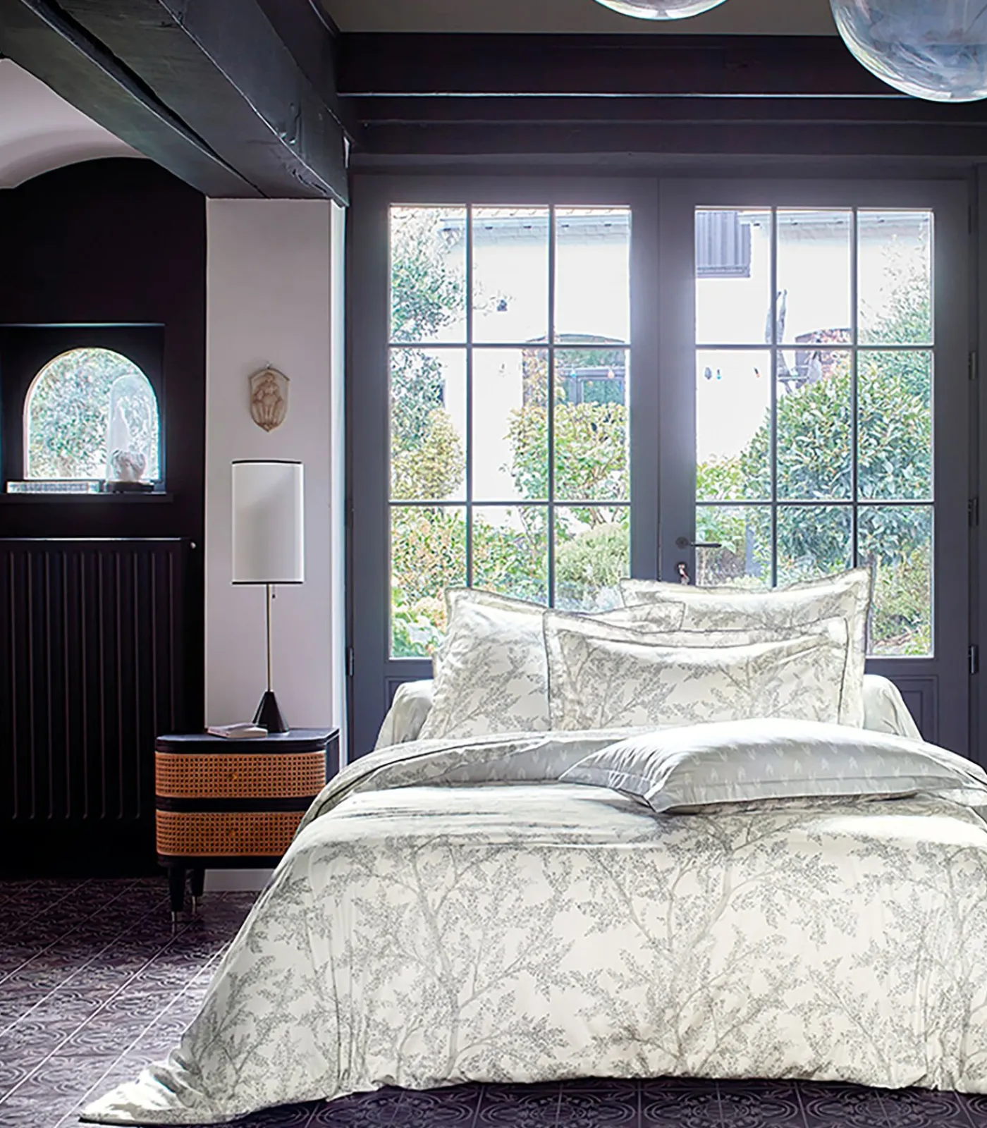 Online BROCELIANDE Brume - Kussensloop Jacquard katoen Kussenslopen