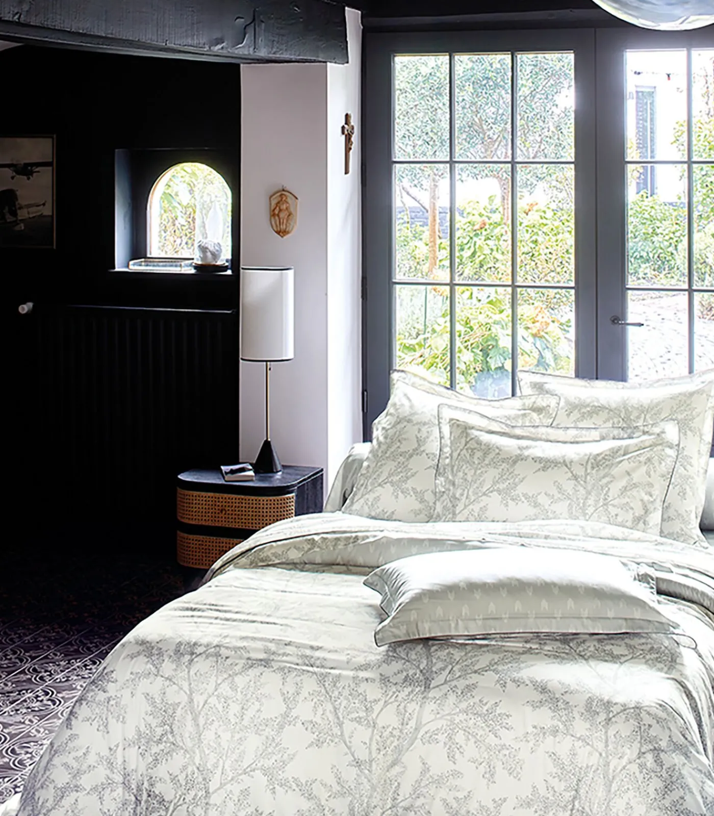 Hot BROCELIANDE Brume - Laken Jacquard katoen Lakens