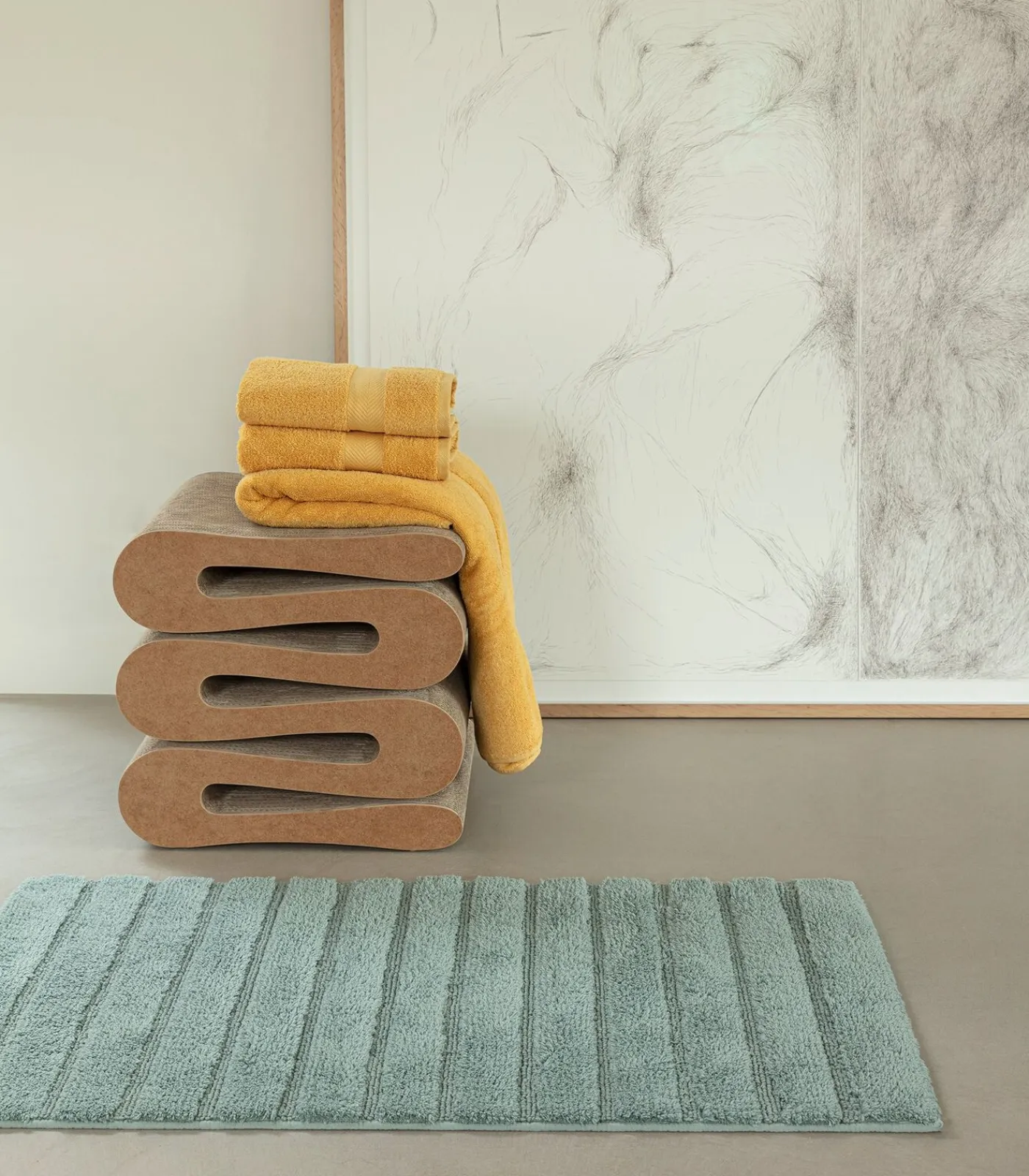 New California Antislip Badmat Sea Green Bad-& Douchematten