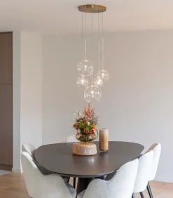 Outlet Camau 5 - Hanglamp - Antique Brass Hanglampen