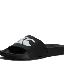 Online badslipper slider zwart wit - comfortabele unisex sandalen Reisaccessoires