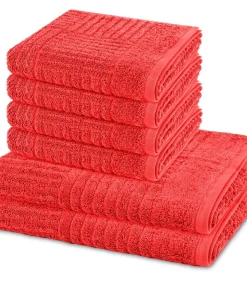 New Carre - 6-delige handdoeken set Badset