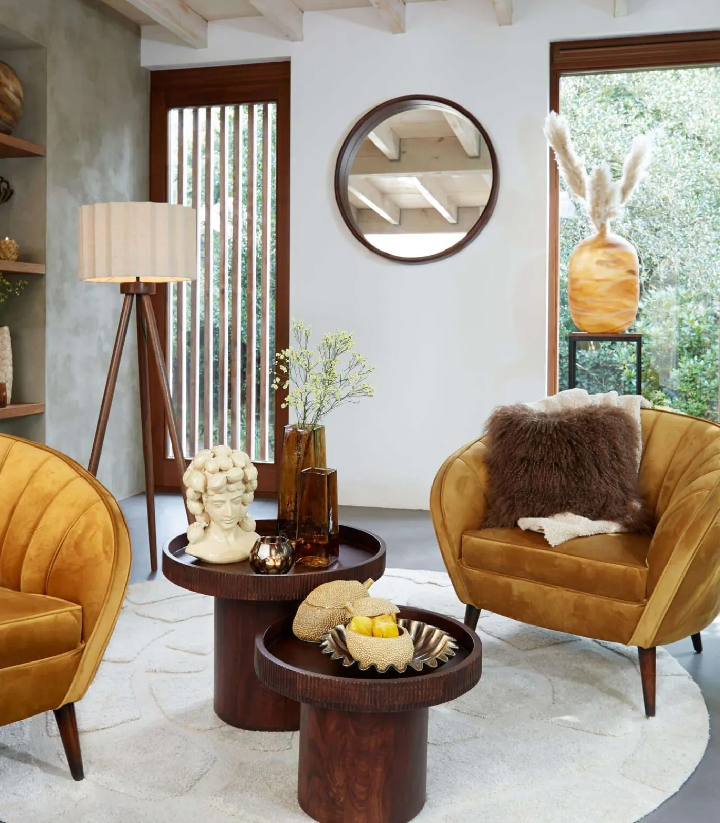 New Cilinder lampenkap Disli - Crème - Ø40cm Lampenkappen