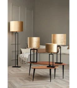 Discount Cilinder Lampenkap Gemstone - Brons - Ø30x21cm Lampenkappen