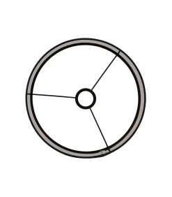 Hot Cilinder lampenkap Livigno - Zwart - Ø50x38cm Lampenkappen